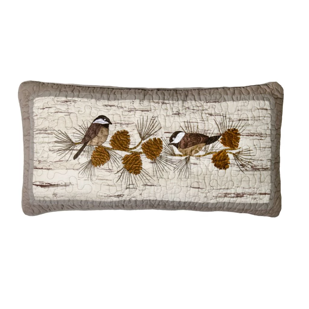 Donna Sharp Birch Forest 11 in. x 22 in. Chickadee Decorative Throw Pillow, 86116 3 Donna Sharp Birch Forest 11 in. x 22 in. Chickadee Decorative Throw Pillow, 86116