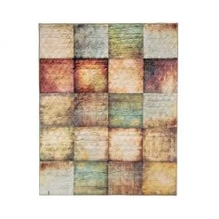 Donna Sharp Wood Patch Quilted 50 in. x 60 in. Throw Blanket, 54410