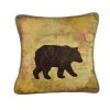 Donna Sharp Wood Patch Bear 18 in. x 18 in. Decorative Throw Pillow -Donna Sharp Sales Store 1331985