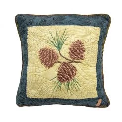 Donna Sharp Cabin Raising Pinecone Decorative Pillow, 66061