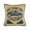 Donna Sharp Lakehouse Trout Decorative Pillow, 83716