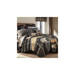 Donna Sharp Moonlit Bear Quilted 50 in. x 60 in. Throw Blanket, 61110 -Donna Sharp Sales Store 1431770 A3