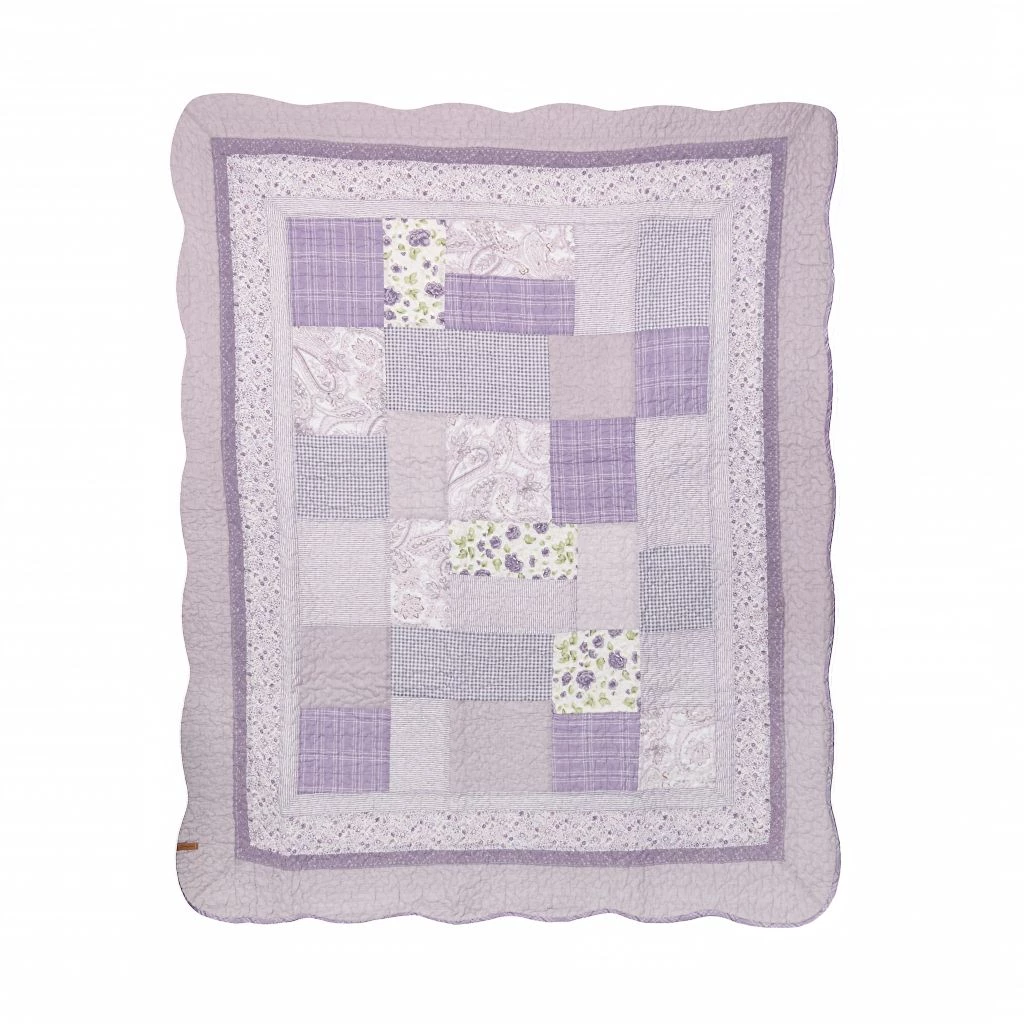 Donna Sharp Lavender Rose Twin Size Quilt 4 Donna Sharp Lavender Rose Twin Size Quilt - Image 2