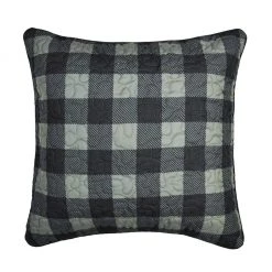 Donna Sharp Bear Walk Plaid Decorative Square Pillow, 33421