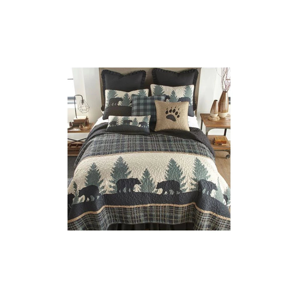 Donna Sharp Bear Walk Plaid Valance Curtains Runner, 33429 8 Donna Sharp Bear Walk Plaid Valance Curtains Runner, 33429 - Image 6