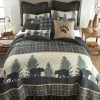 Donna Sharp Bear Walk Plaid Deluxe King Size Quilt