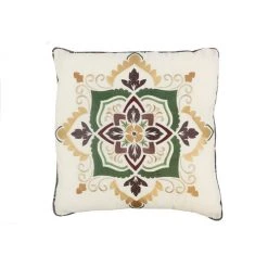 Donna Sharp Spice Postage Stamp Decor Square Pillow, 52001