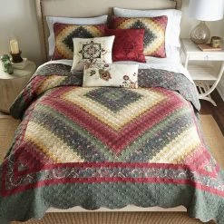 Donna Sharp Spice Postage Stamp Twin Quilt