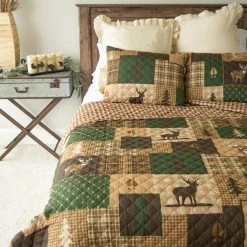 Donna Sharp Green Forest King Quilt Set, Y20027