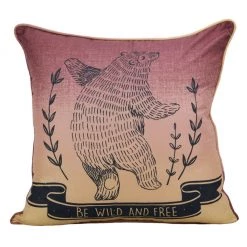 Donna Sharp Forest Symbols Bear Decorative Pillow, Y20192