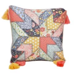 Donna Sharp Coral Crush Patch Decorative Pillow, 60191