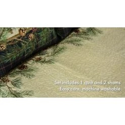 Donna Sharp Pine Boughs 3 pc. Quilt Set -Donna Sharp Sales Store 1690432 VIDEO 1 480x270 1200k