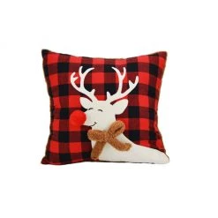 Donna Sharp Christmas Lodge Deer Decorative Pillow, Y20161