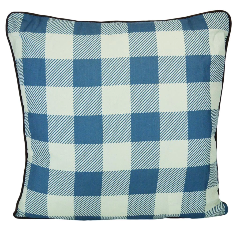 Donna Sharp Mountain Stream Check Decorative Pillow 3 Donna Sharp Mountain Stream Check Decorative Pillow