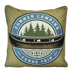 Donna Sharp Mountain Stream Camping Decorative Pillow