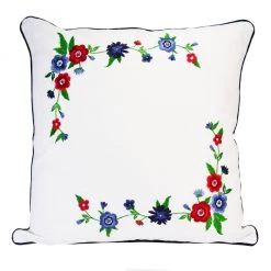 Donna Sharp Dawson White Emb Decorative Pillow, 60354
