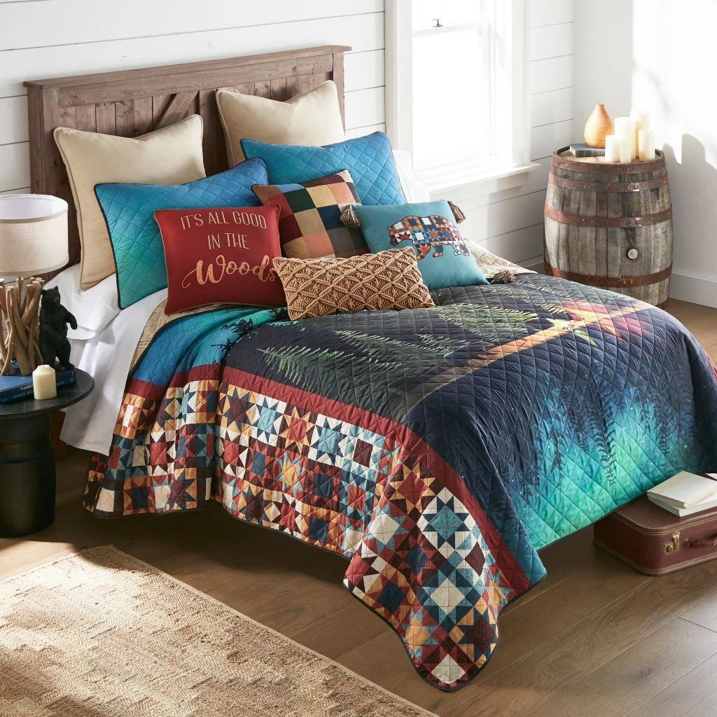 Donna Sharp Northern Lights 3 pc. Queen Quilt Set 4 Donna Sharp Northern Lights 3 pc. Queen Quilt Set - Image 2