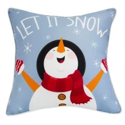 New! Donna Sharp Winter Wonderland Snowman Decorative Pillow