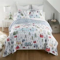 New! Donna Sharp Winter Wonderland Twin Bedding Set
