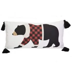 New! Donna Sharp Christmas Bear Decorative Pillow